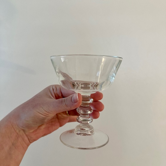 JAVIT Cherish-Empire Glass Champage/Sherbet Stem - Picture 1 of 4